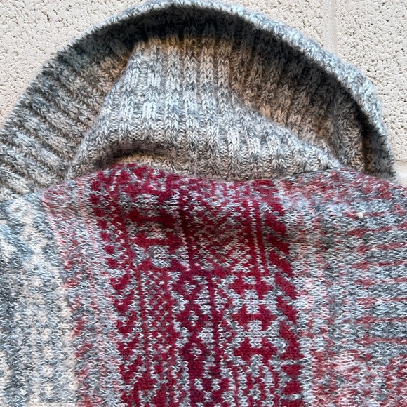 Free People Willow Poncho Sweater Pullover Multicolor Alpaca Blend Size XS - Picture 6 of 11